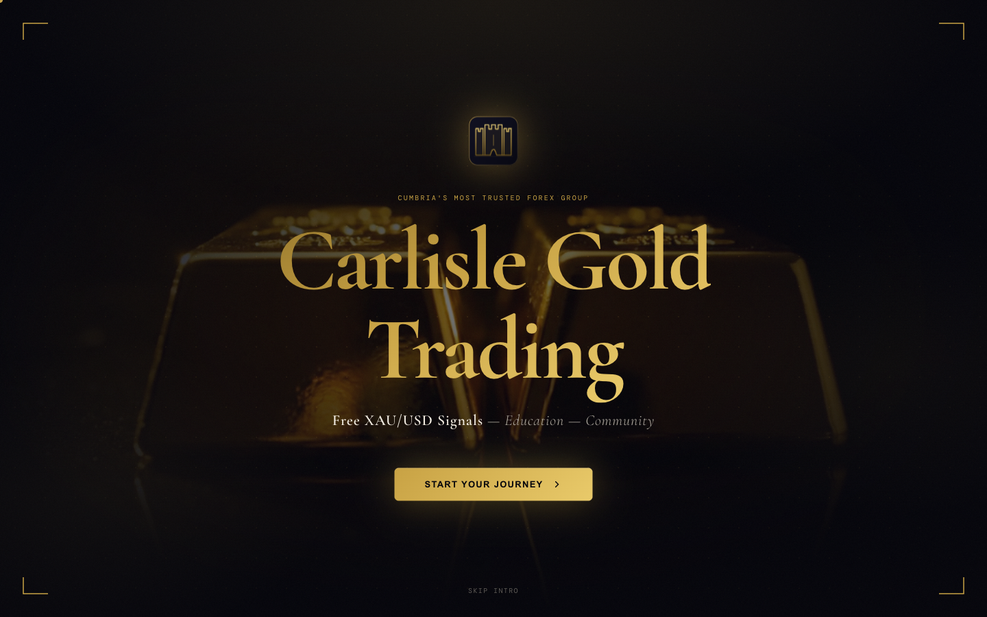 Carlisle Gold Trading desktop view