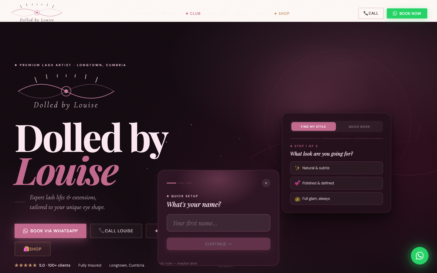 Dolled by Louise desktop view